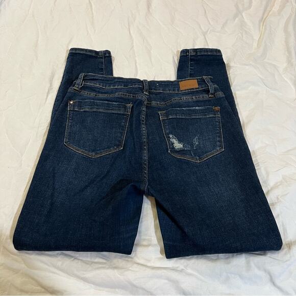 Judy Blue Patch Pocket Button Fly Skinny Jeans size 7/28 - Picture 12 of 14